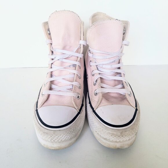 Converse All Star Rose Pink / White Platform High Top Sneakers Women's Size 5.5 - Picture 5 of 13